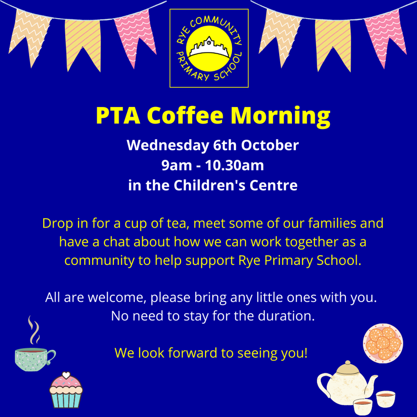 Image of Join us for the 1st PTA Coffee Morning of 2021!